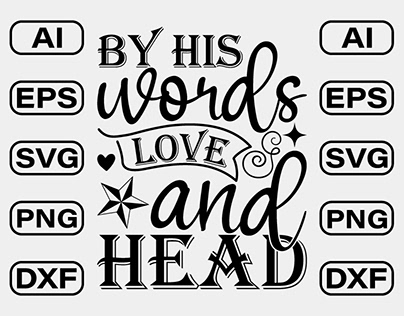 By his words love and head