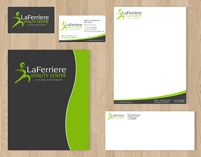 LaFerriere Vitality Centre Logo and Stationary Package