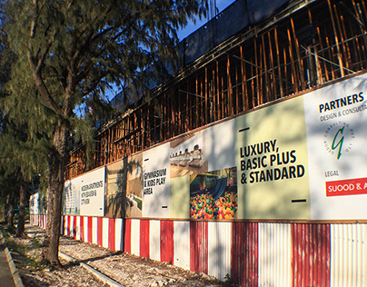 Construction Area Fence Billboard designs