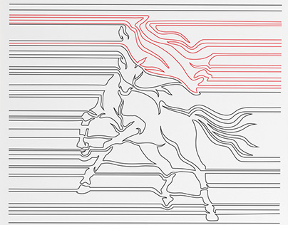 Creative Illustration of a Horse
