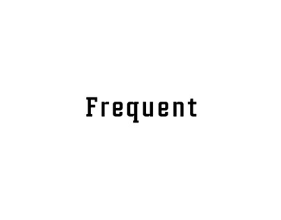 Project thumbnail - Frequent typeface
