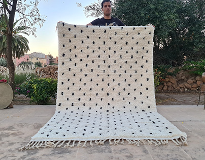 Moroccan Berber Rug - Beni Ourain Rug - Custom Area Rug