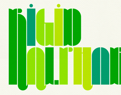 Rigid Typeface (Marta Alimbau)