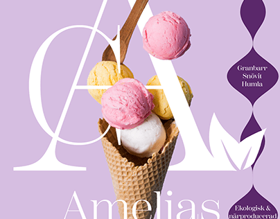 Rebranding of the fictional brand Amelias Glass