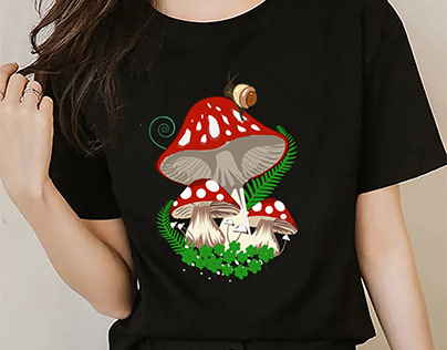Mushroom t shirt design