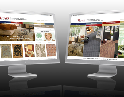 Website for Dover Rug & Home - main site & online store