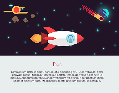Space Themed Email Blast Template