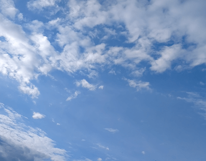 light blue & cloudy sky