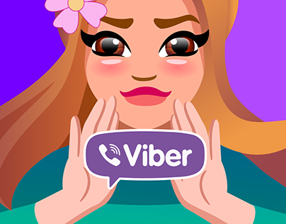Viber stickers for Youtube blogger Maryana Ro