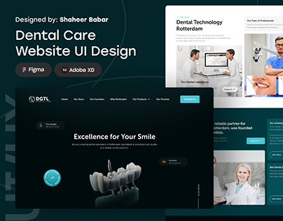 Dental Care Website UX/UI Design