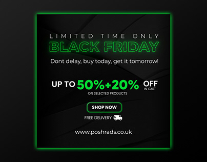 Poshrads Website Black Friday Design