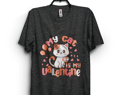 T-shirt My Cat Is My Valentine