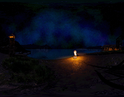 Medieval Beach Night VR (Unity Viking Village Modified)