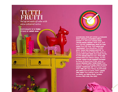 Palette -Tutti fruity for ELLE DECOR June- July 16