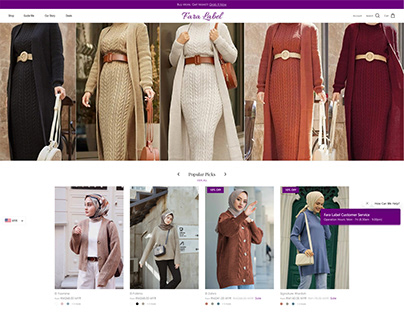 Fara Label E-Commerce Website Design