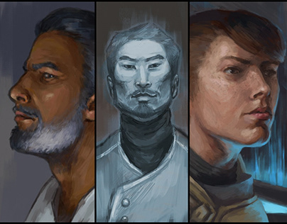 Game character portraits