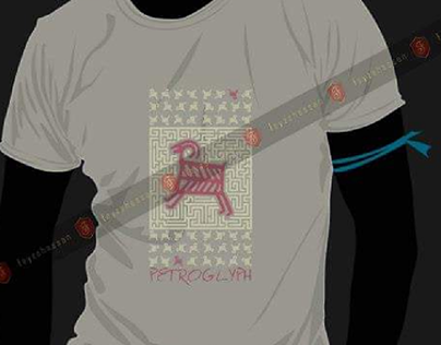 Petroglyph । T shirt । designer ।fayze hassan ।2013