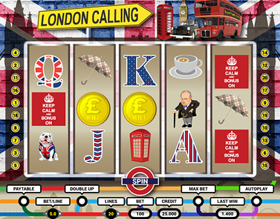 London themed slot machine
