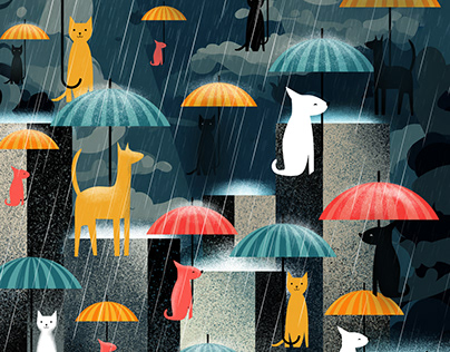 Illustration - It's Raining Cats & Dogs!