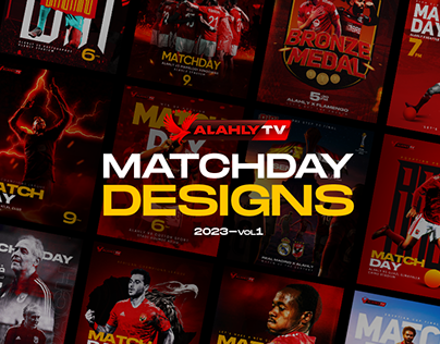 AlAhlyTV (Matchday designs ) official artworks