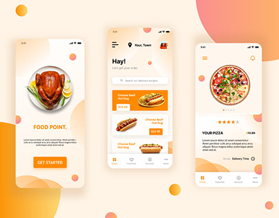 Fast Food Delivery Application UI Design