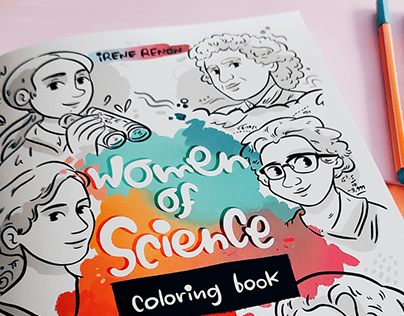 Women in science coloring book