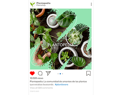 Plantopedia Instagram Posts - Graphic Design