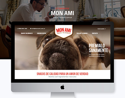 Dog Food eCommerce Website Design • Mon Ami