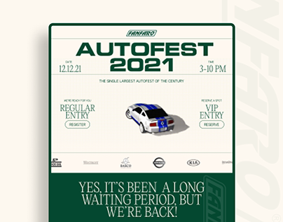Fanfaro Autofest Website Concept