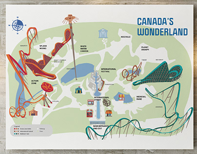 Canada's Wonderland Attraction Site Map
