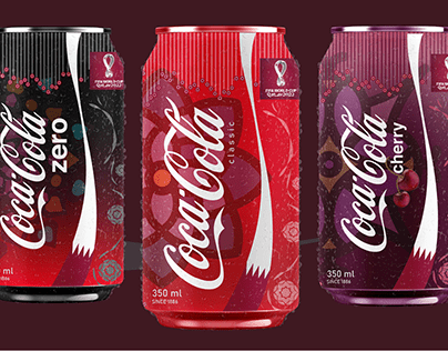Coca-cola can packaging for FIFA worldcup 2022