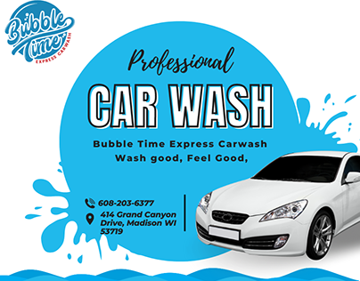 Professional Car Wash In Madison - Bubble Time Express
