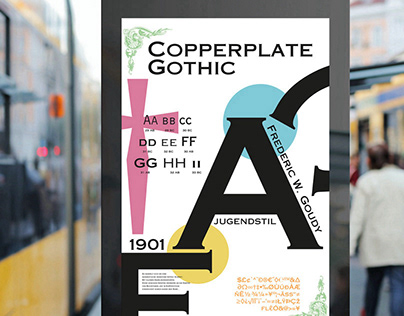 Copperplate Gothic Schriftplakat