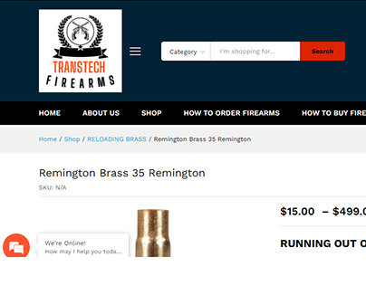 35 Remington Brass