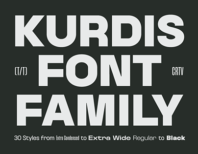 Project thumbnail - Kurdis Variable Font Family (30 Styles)
