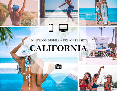 CALIFORNIA Summer Travel Mobile & Desktop Lightroom Pre