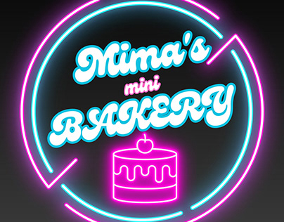 Mima's Mini Bakery Logo and Brand Illustration Project