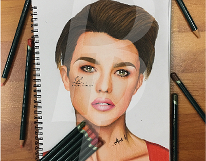 Portrait of Ruby Rose.