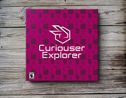 Protótipo da caixa do jogo "Curiouser Explorer"