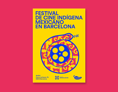 Cartel Festival de Cine Indígena mexicano en Barcelona