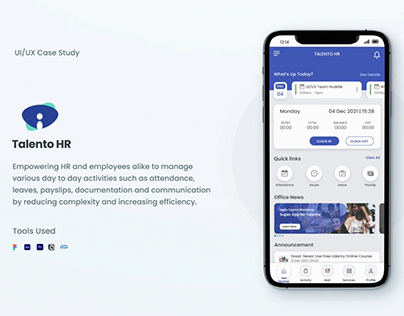 Talento HR Mobile App UI/UX Case Study