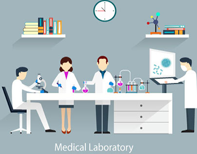 Video the lab of Dr. Osama for medical analysis