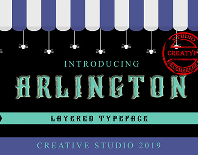 Arlington - Layered Font