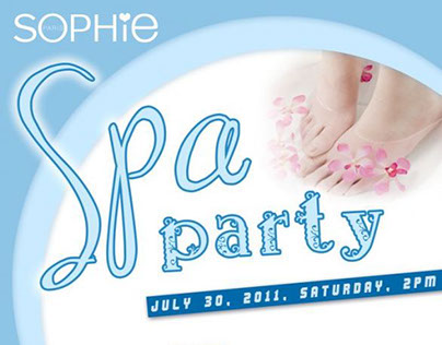 Sophie Spa Party Poster
