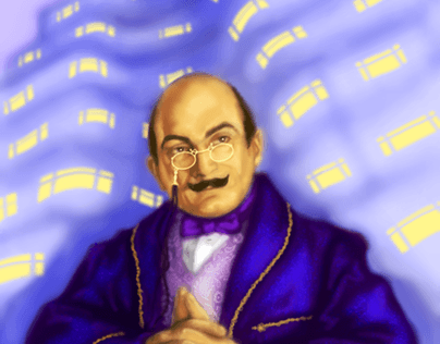 Hercule Poirot - digital painting