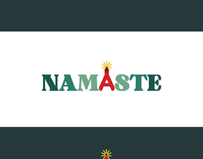Namaste through Typography