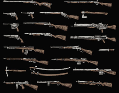 Weapons Pixel Art