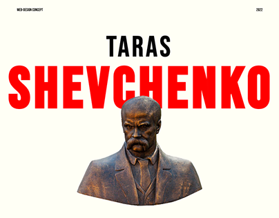Landing page concept about Taras Shevchenko
