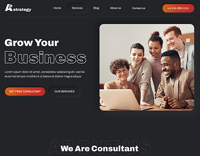 A+ Strategy | Business Consultation Landing Page
