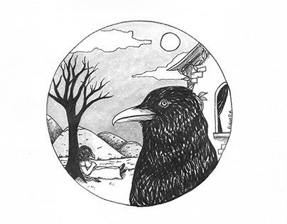 Raven's Story - Chidren's Book Illustration
